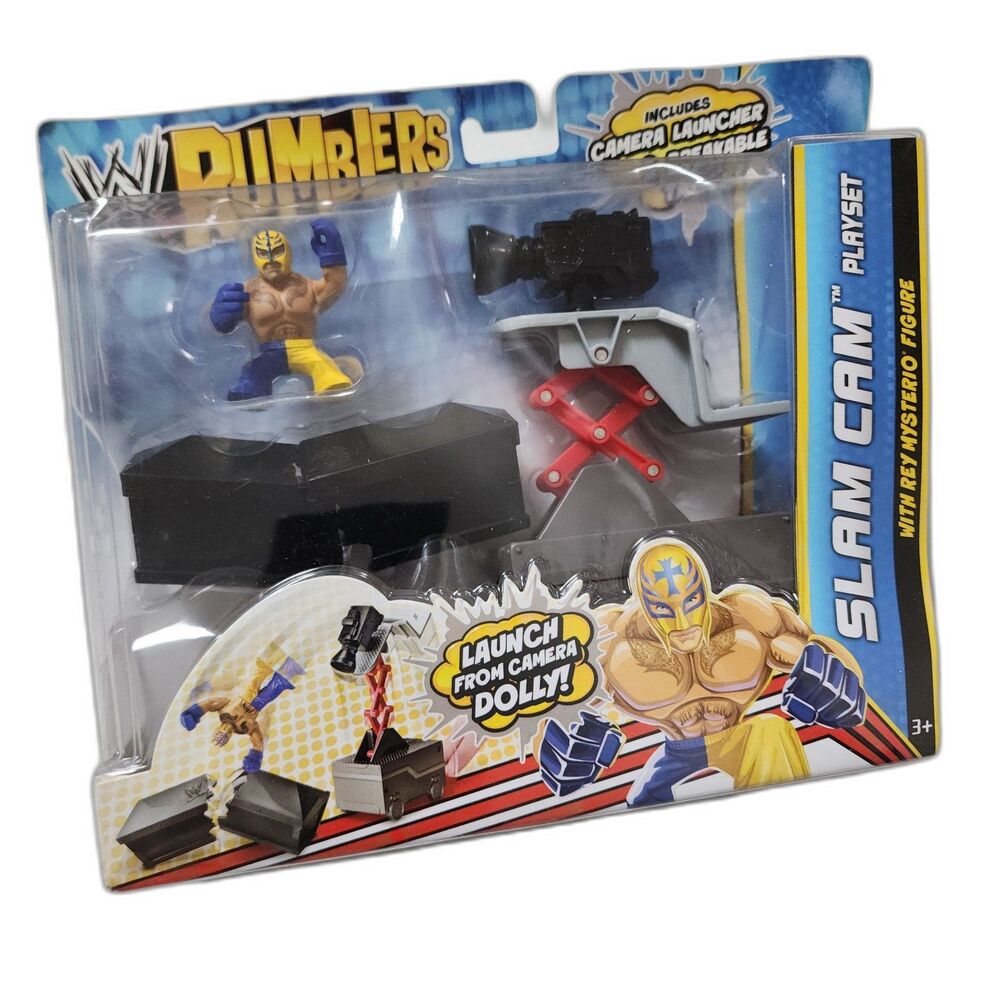 WWE MATTEL Rumblers Slam Cam Playset and Figure